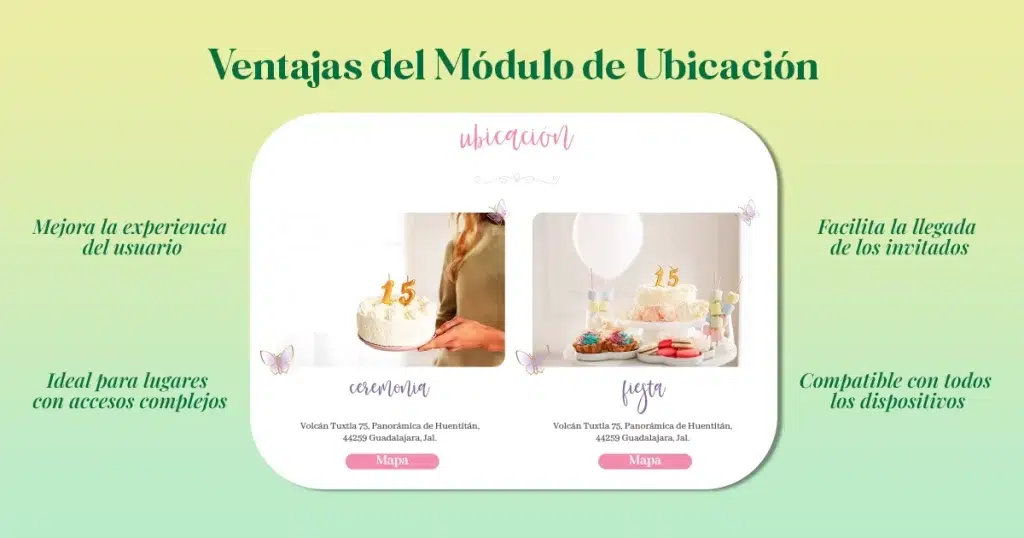 Módulo de Ubicación en Invitaciones Digitales