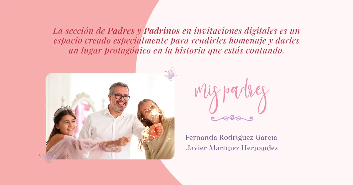 Invitaciones Digitales - Modulo Padres y Padrinos